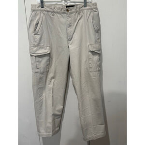 Men's Eddie Bauer khaki Cargo Pants Waist 36 inseam 30